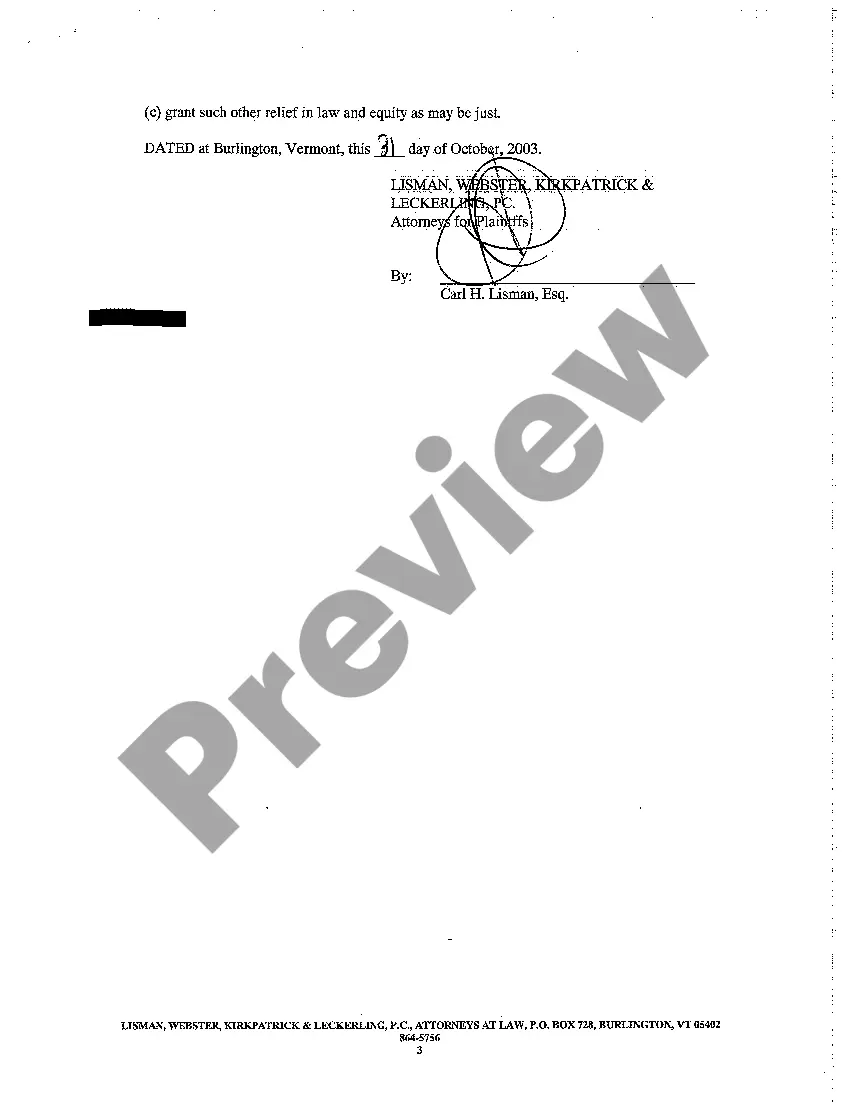 Preview Complaint for Breach of Lease for Refusal to Deliver Deed