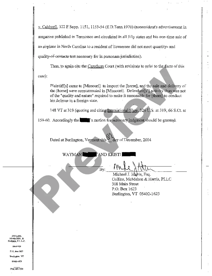 Get A02 Pre-Answer Motion to Dismiss and Motion in the Alternative for Summary Judgment Preview A02 Pre-Answer Motion to Dismiss and Motion in the Alternative for Summary Judgment