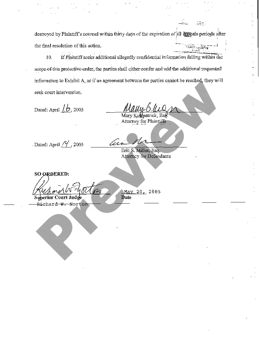 Preview A02 Stipulated Protective Order Regarding Financial Documents