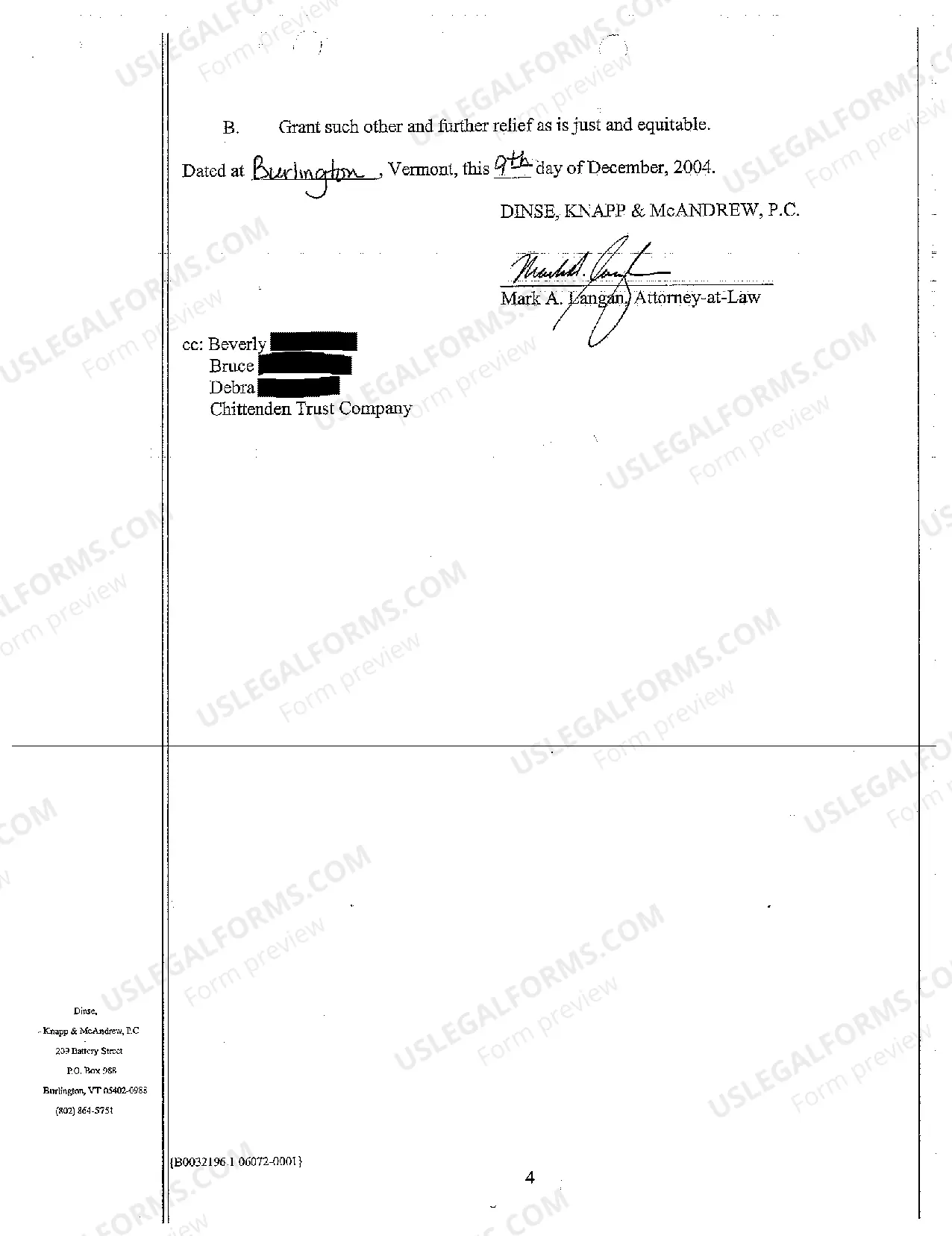 Preview Petition to Reform Trust Agreement to Eliminate Requirement of Successor Corporate Trustee, Includes Copy of Trust Agreement
