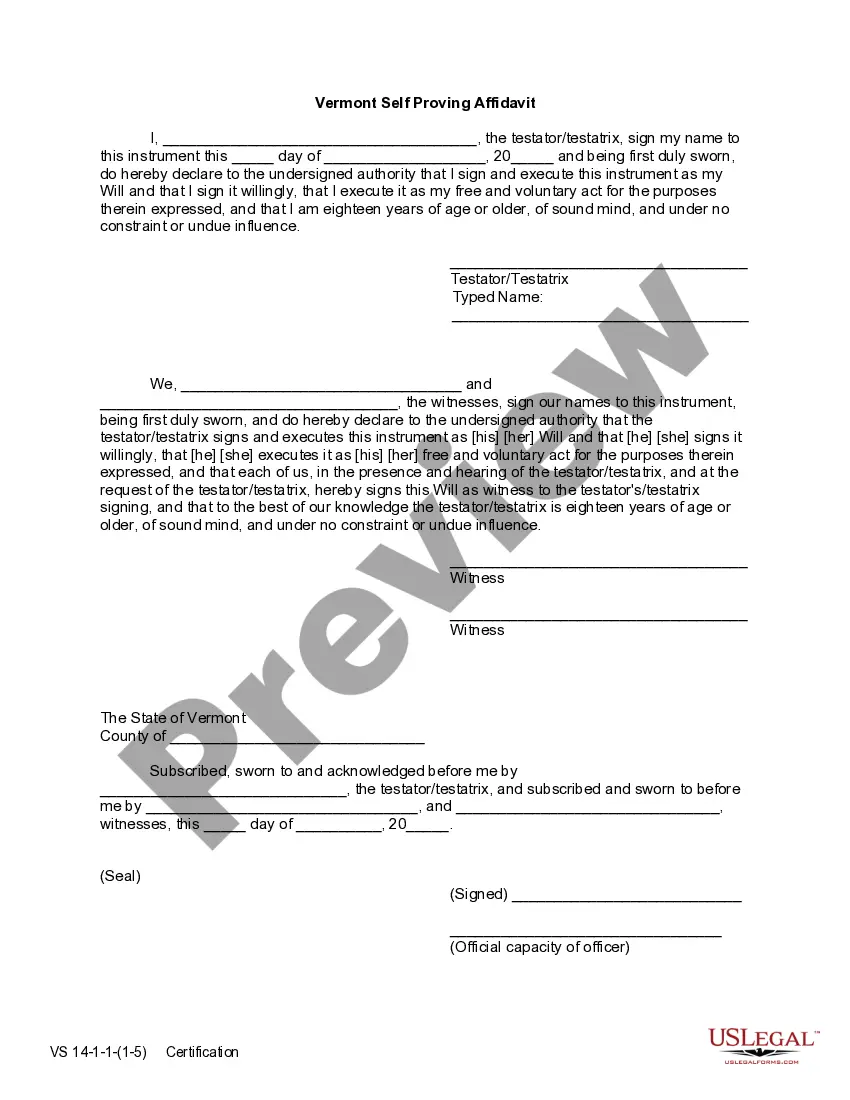 Preview Last Will and Testament with All Property to Trust called a Pour Over Will