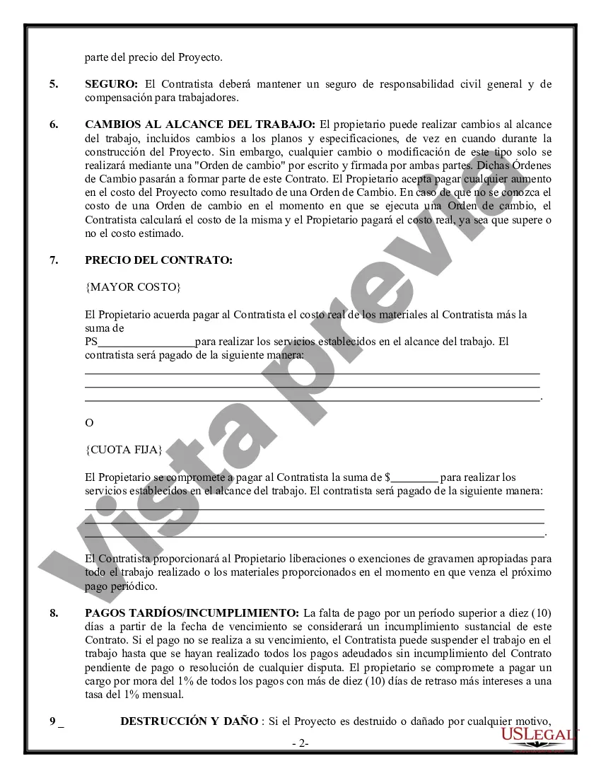 Preview Contrato de carpintero de molduras para contratista