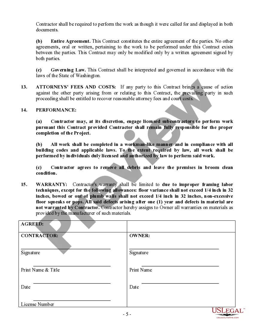 Preview Framing Contract for Contractor