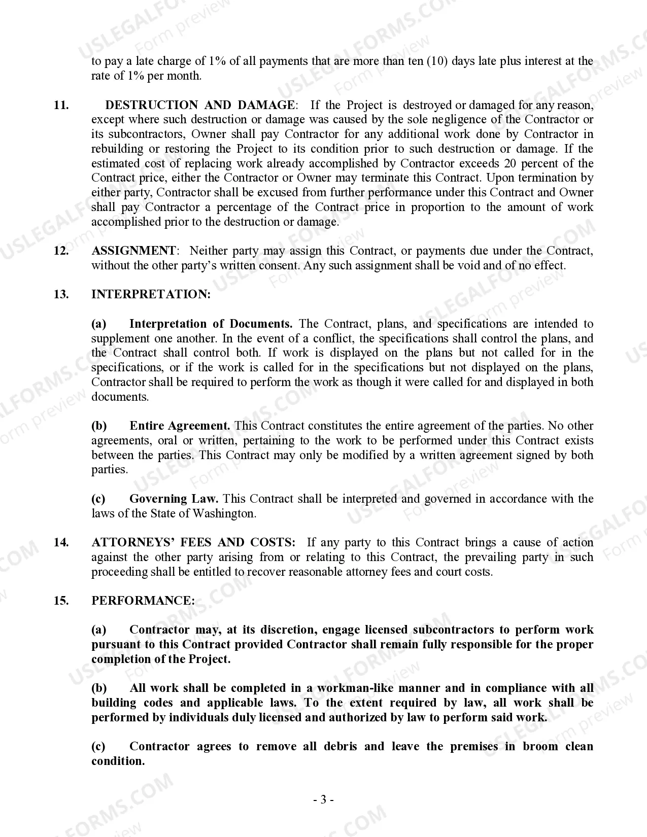 Preview Brick Mason Contract for Contractor