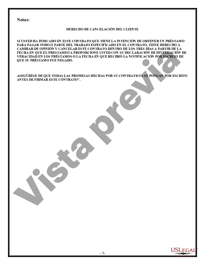 Preview Contrato de techado para contratista