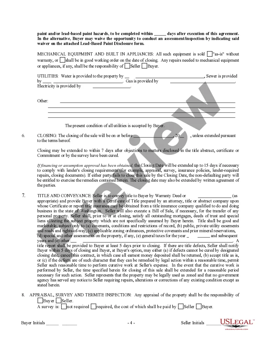 Preview Contract for Sale and Purchase of Real Estate with No Broker for Residential Home Sale Agreement