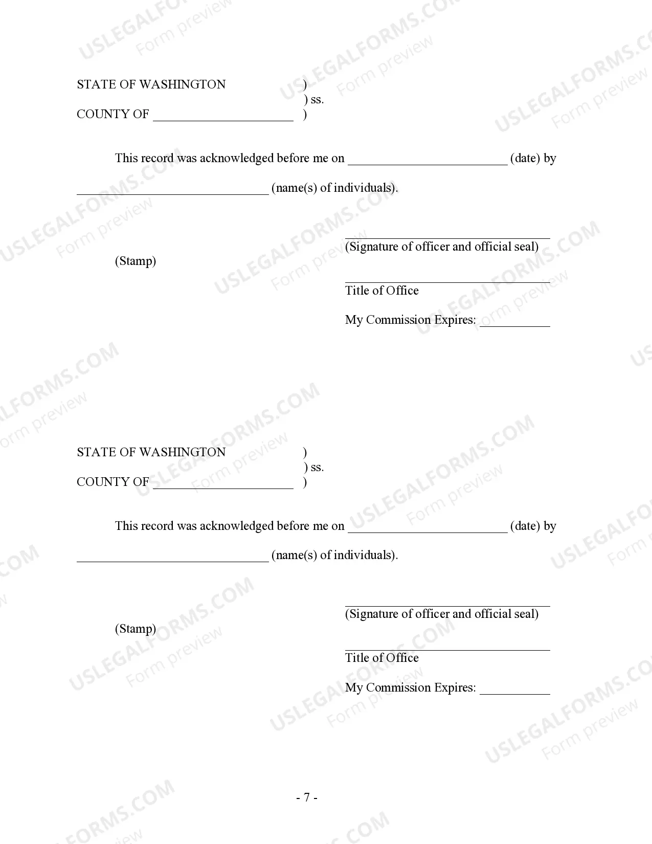 Preview Washington Prenuptial Premarital Agreement with Financial Statements