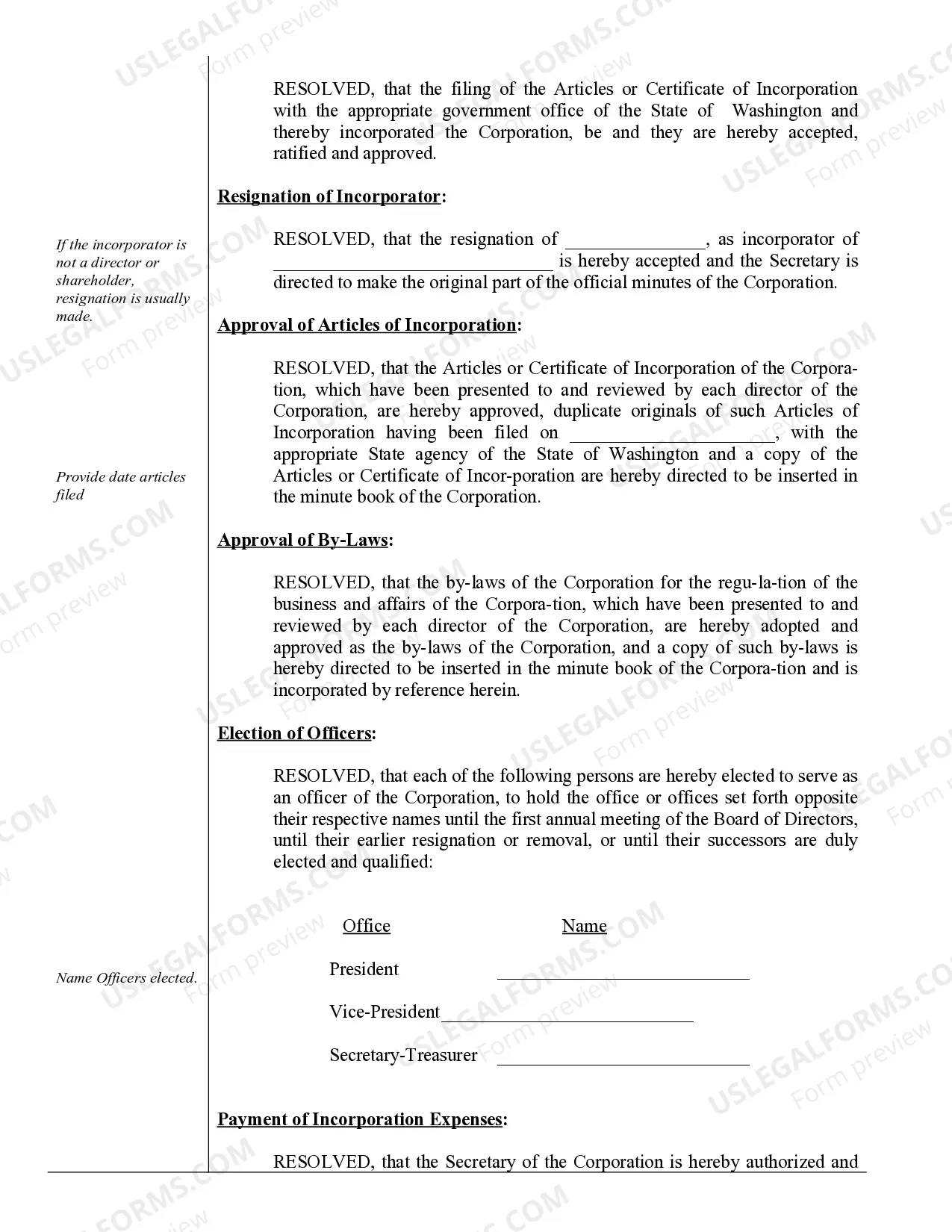 Preview Corporate Records Maintenance Package for Existing Corporations