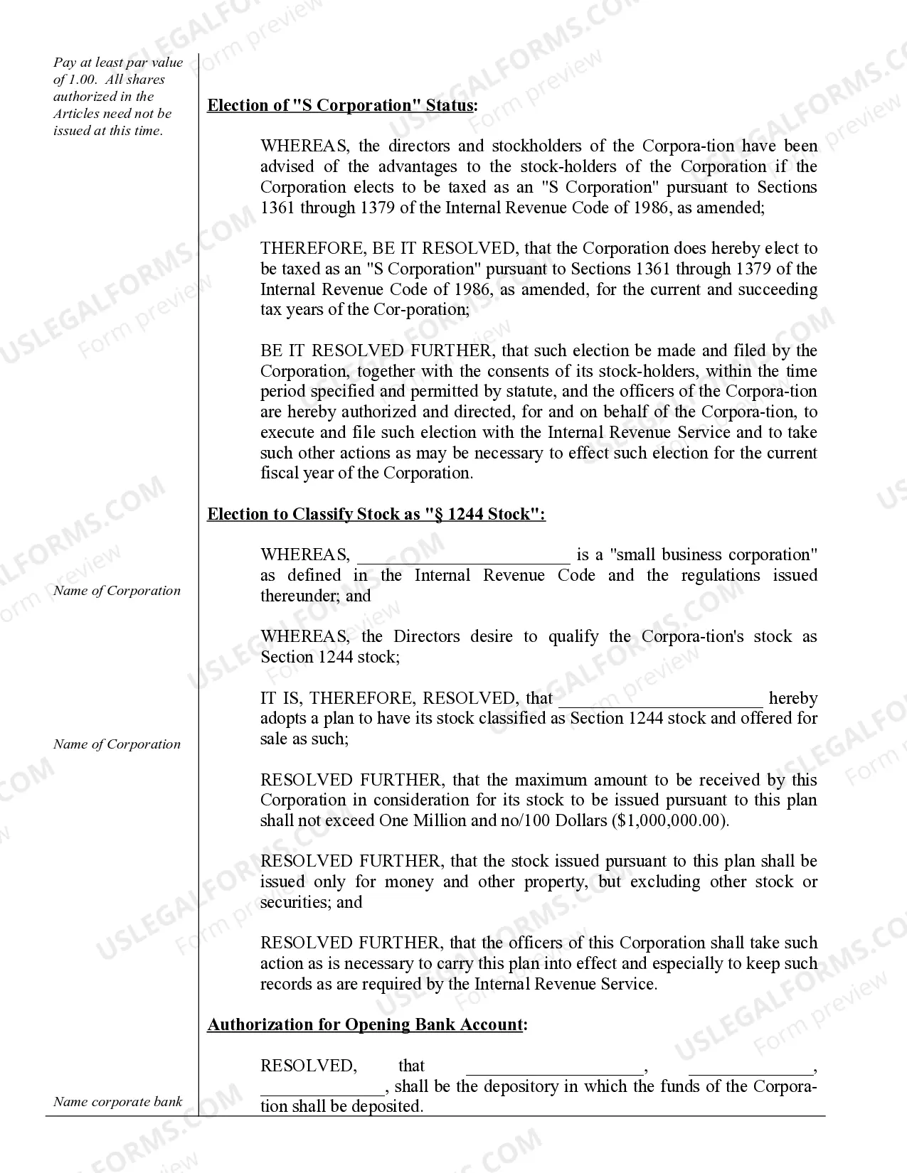 Preview Corporate Records Maintenance Package for Existing Corporations