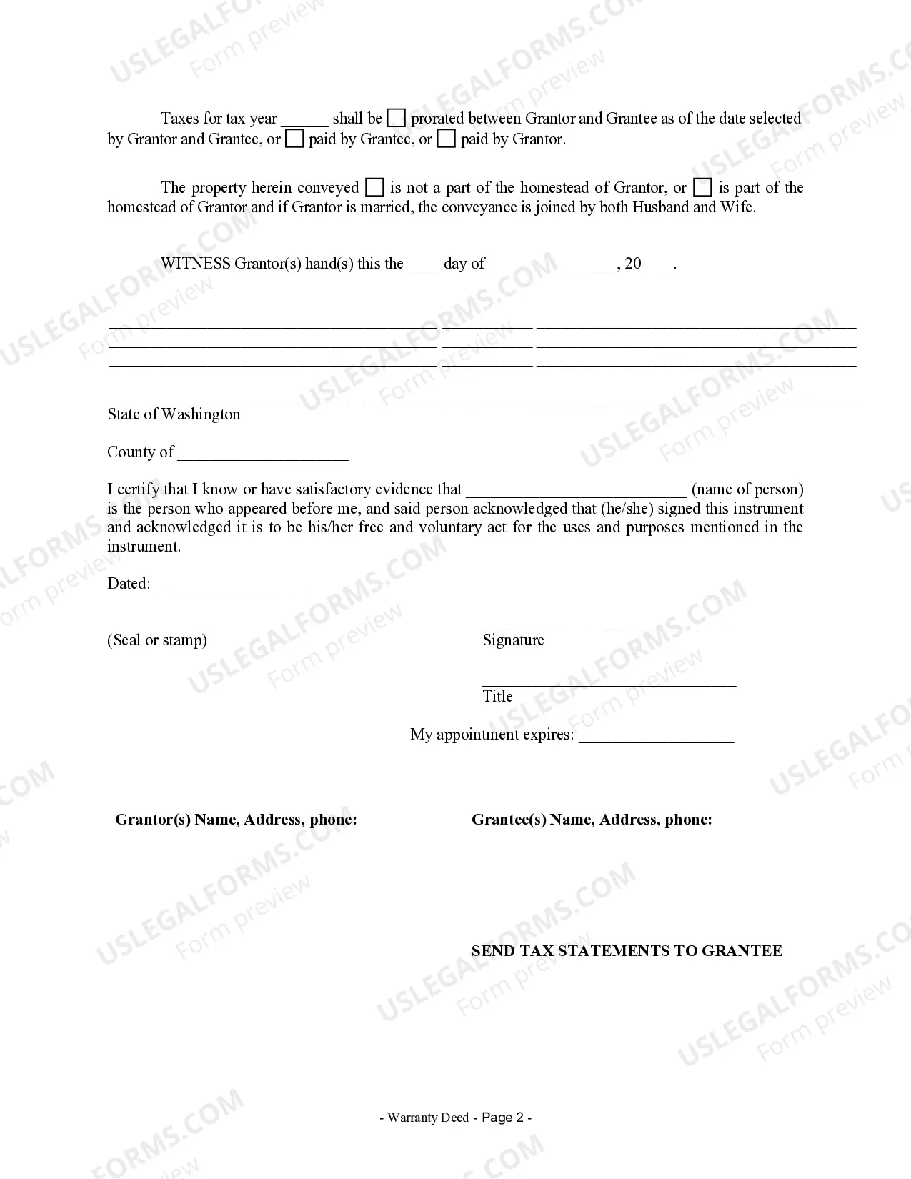 Preview Warranty Deed from Individual to a Trust