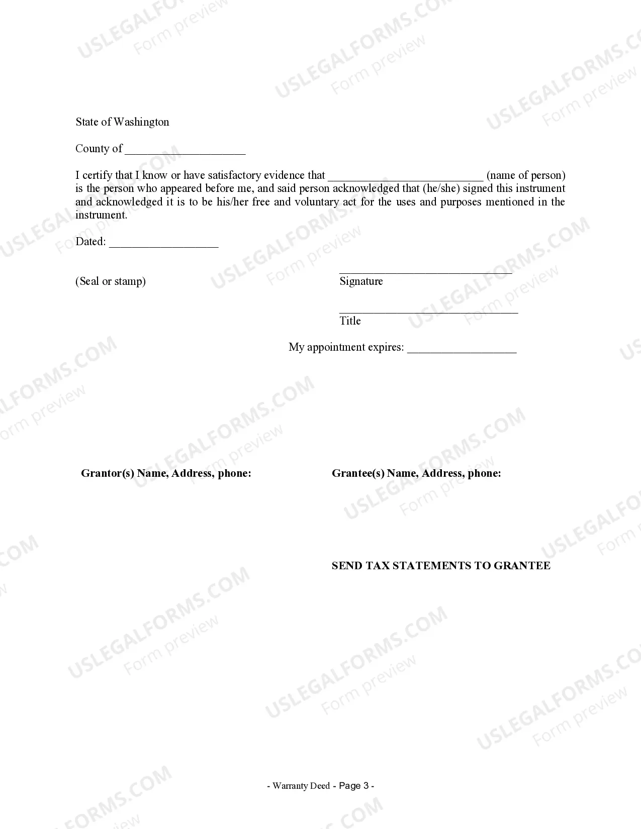 Preview Warranty Deed from Husband and Wife to Husband and Wife