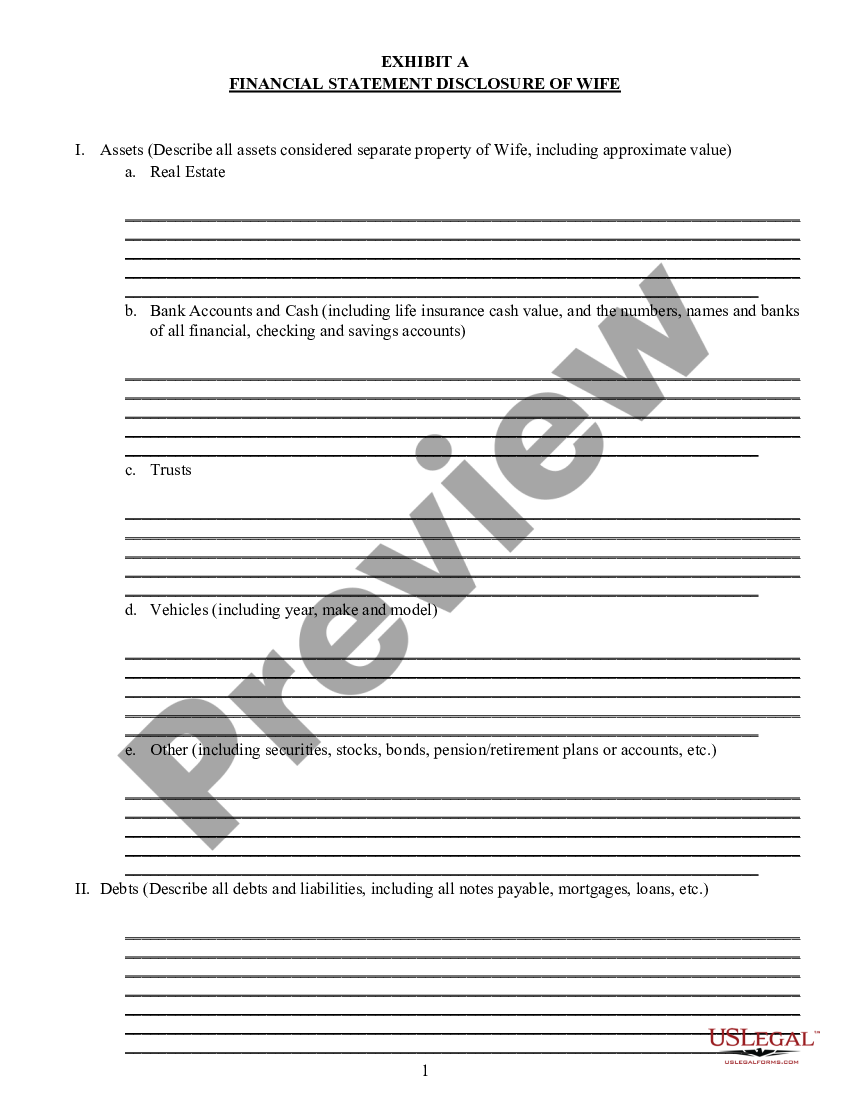 Postnuptial Agreement Washington State Template With Formulas US