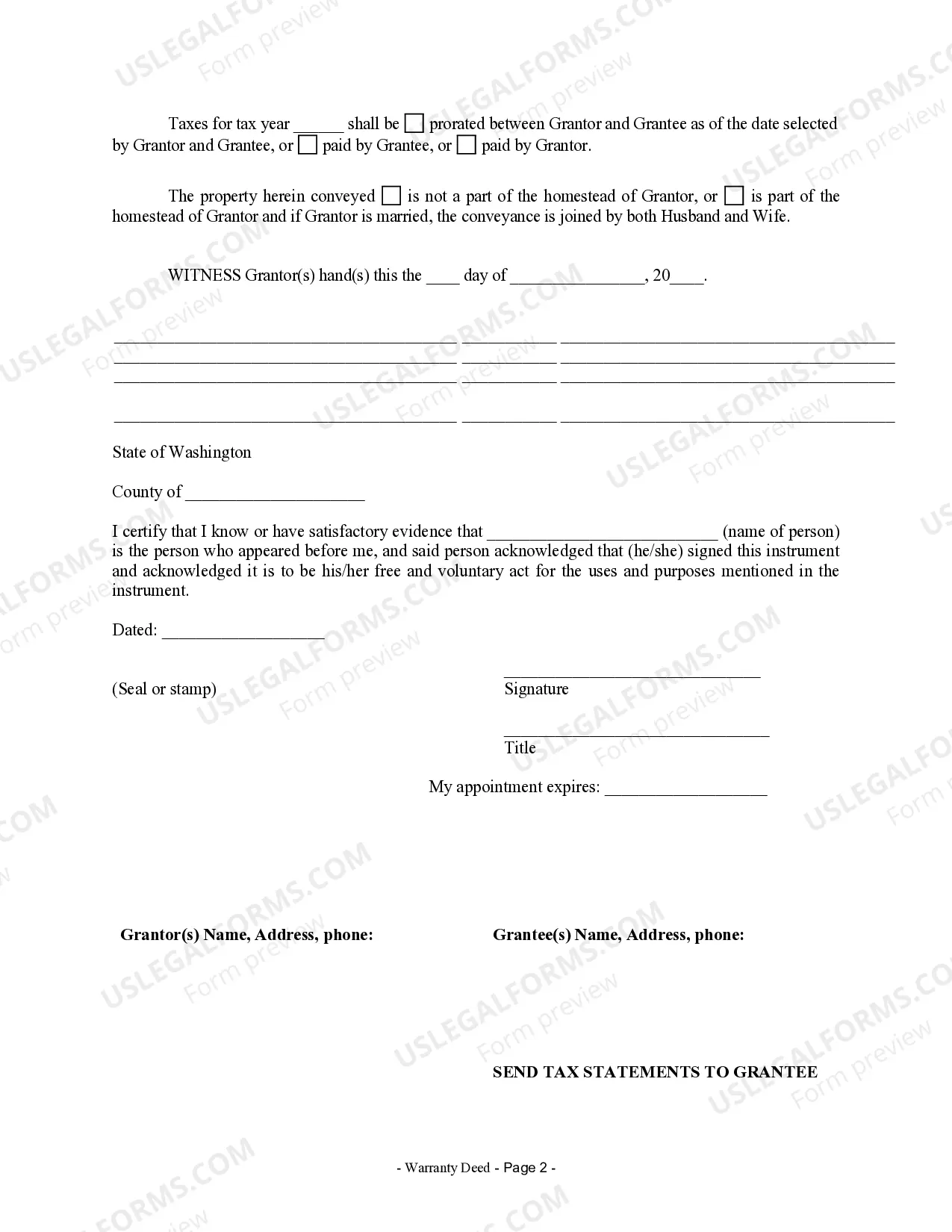 Preview Warranty Deed from Individual to Individual