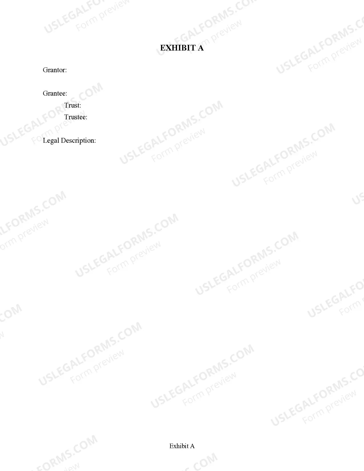 Preview Quitclaim Deed from an Individual to a Trust