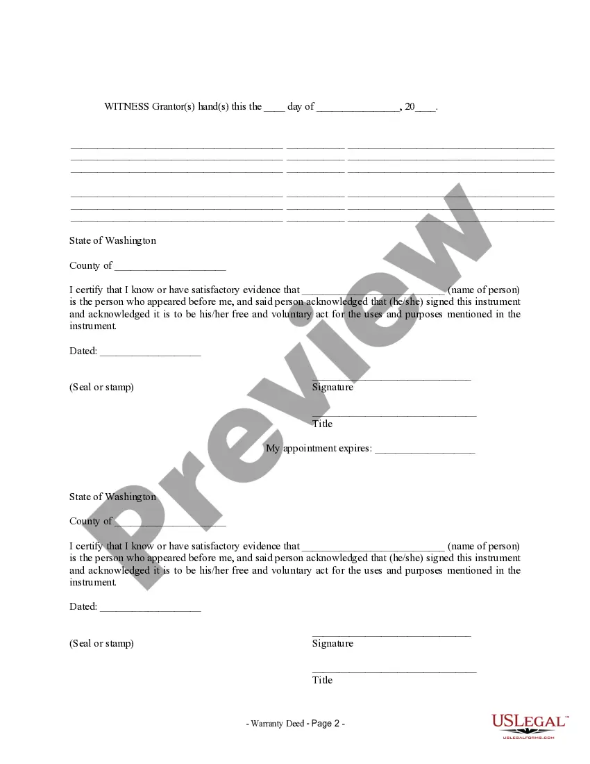 Preview Warranty Deed from two Individuals to LLC
