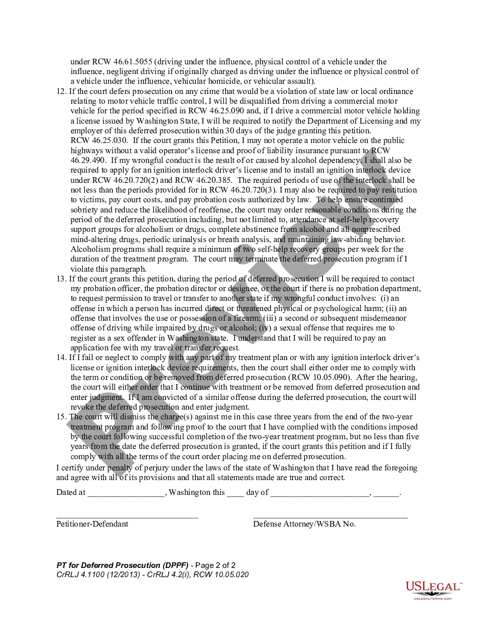 page 1 WPF CrRLJ 04.110 - Petition for Deferred Prosecution preview