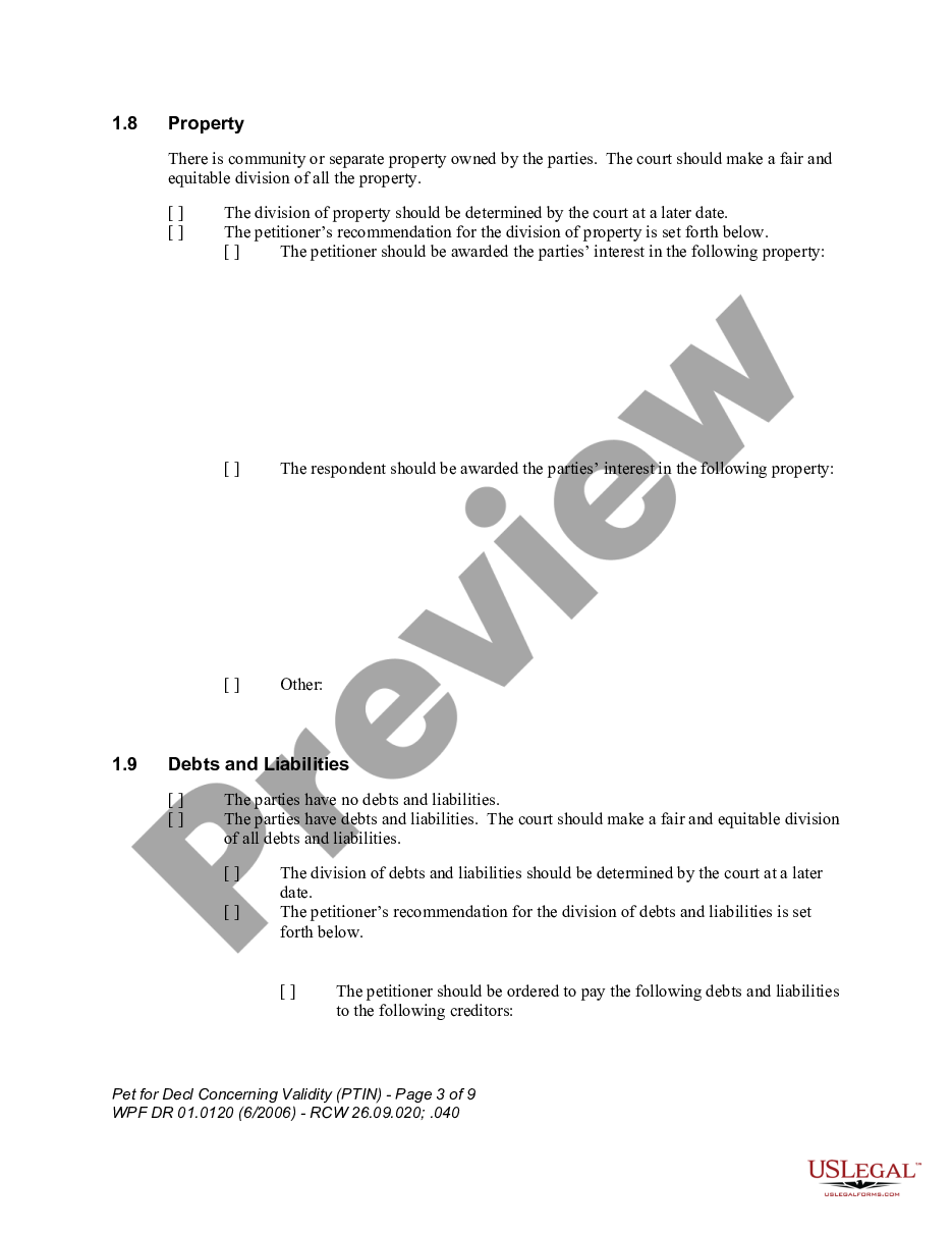 page 2 WPF DR 01.0120 - Petition for Declaration Concerning Validity - PTIN preview