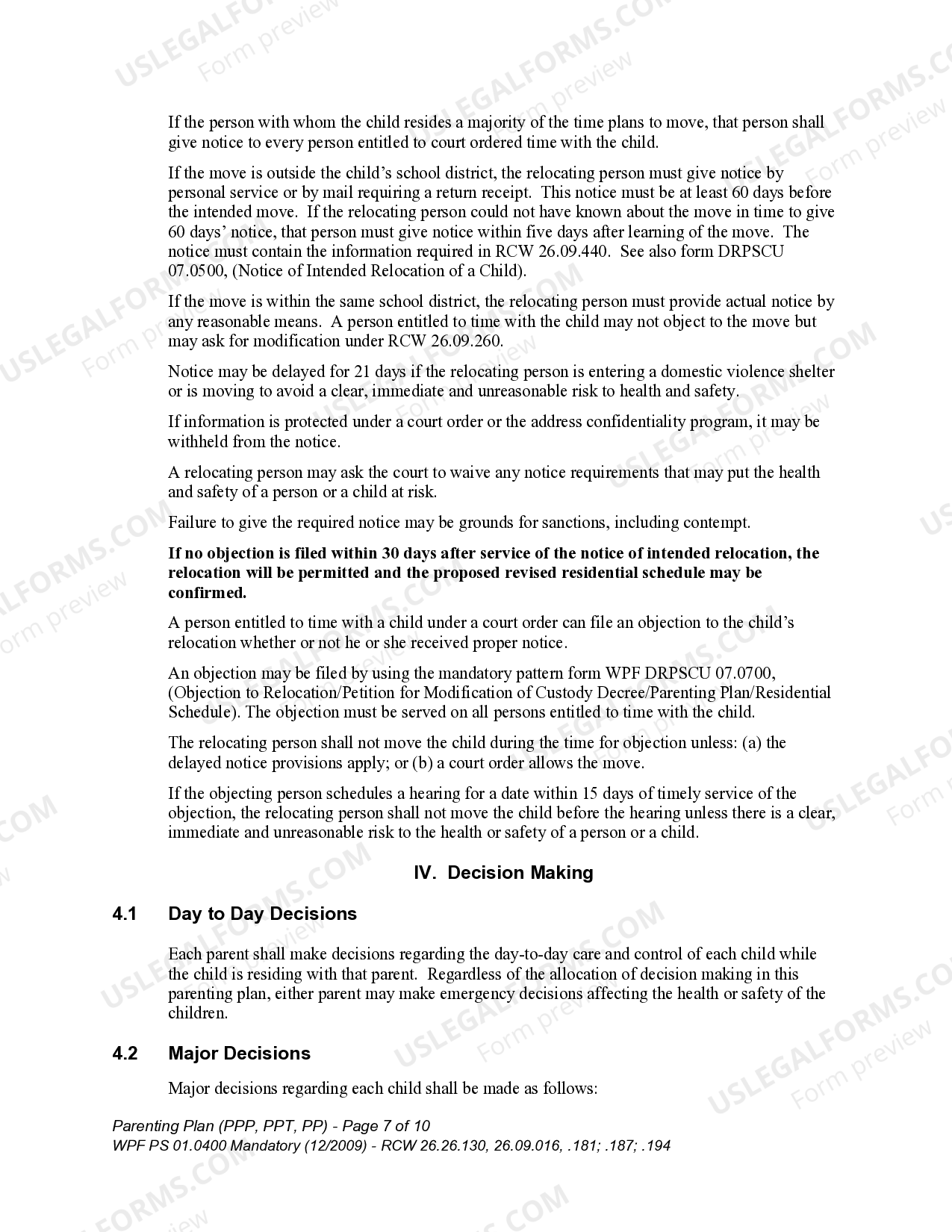 Washington WPF PS 01 0400 Parenting Plan Proposed PP Temporary washington-wpf-ps-01-0400-parenting-plan-proposed-pp-temporary