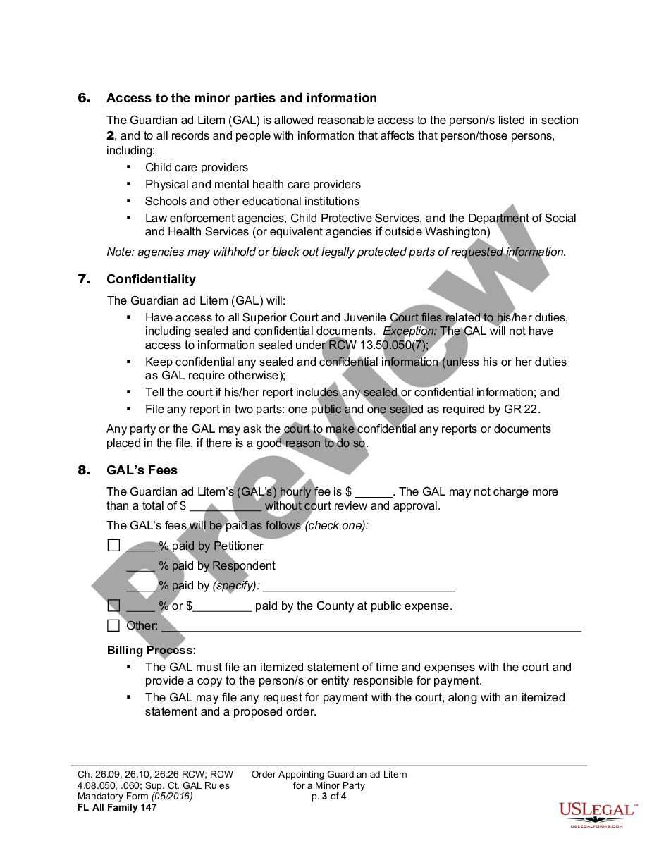page 2 WPF PS 10A.0850 - Order Appointing Guardian Ad Litem - ORAPGL preview