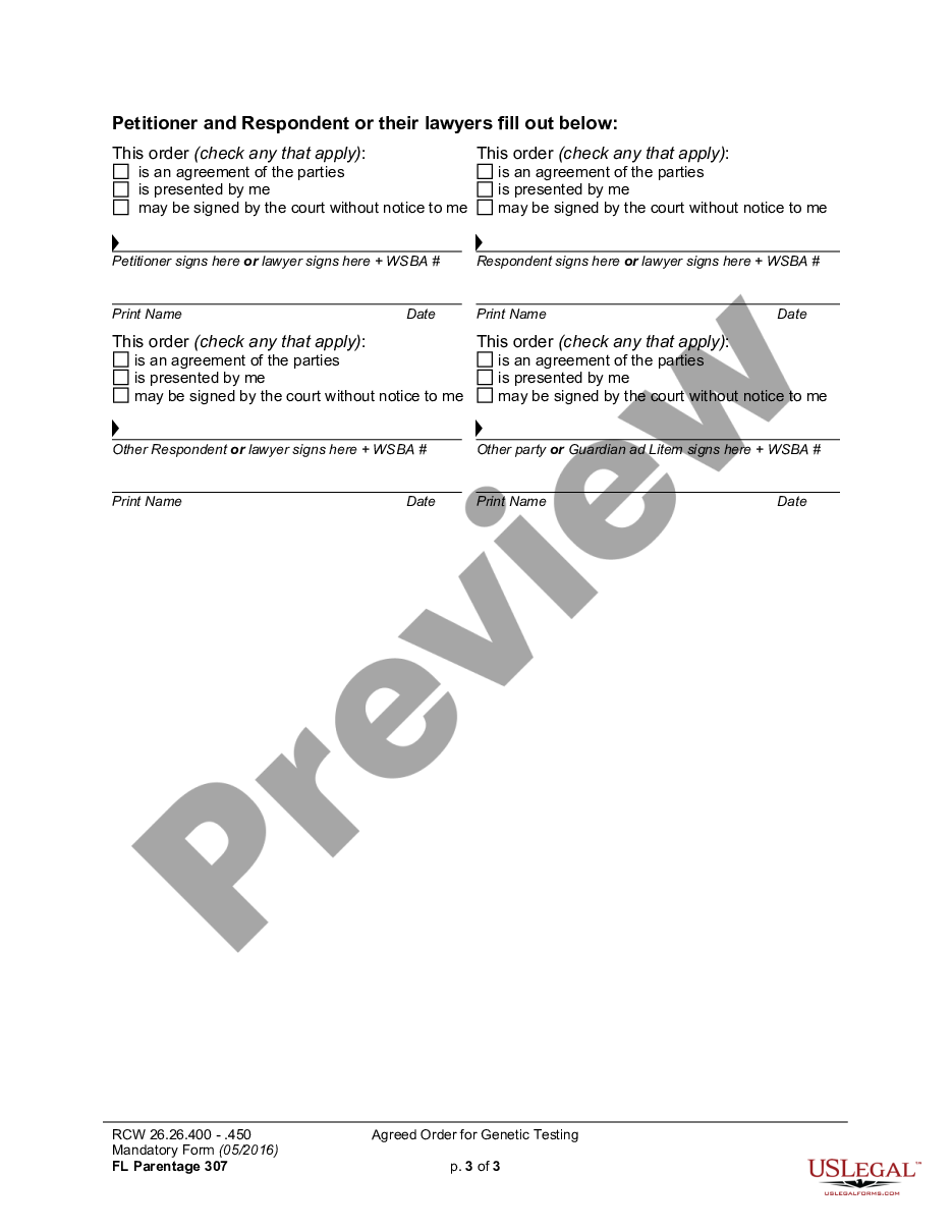page 2 WPF PS 02.0250 - Paternity Genetic Testing Stipulation - Order on Stipulation - ORBT preview