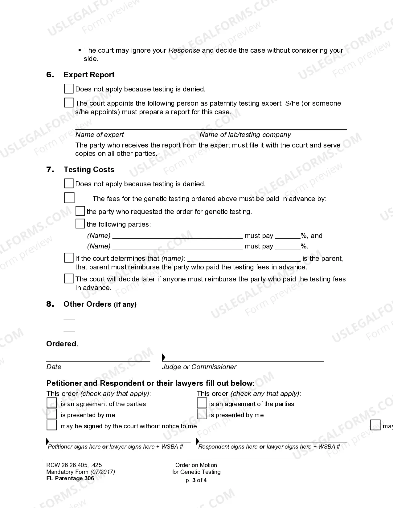 Preview WPF PS 02.0300 - Order Requiring Genetic Tests - ORBT