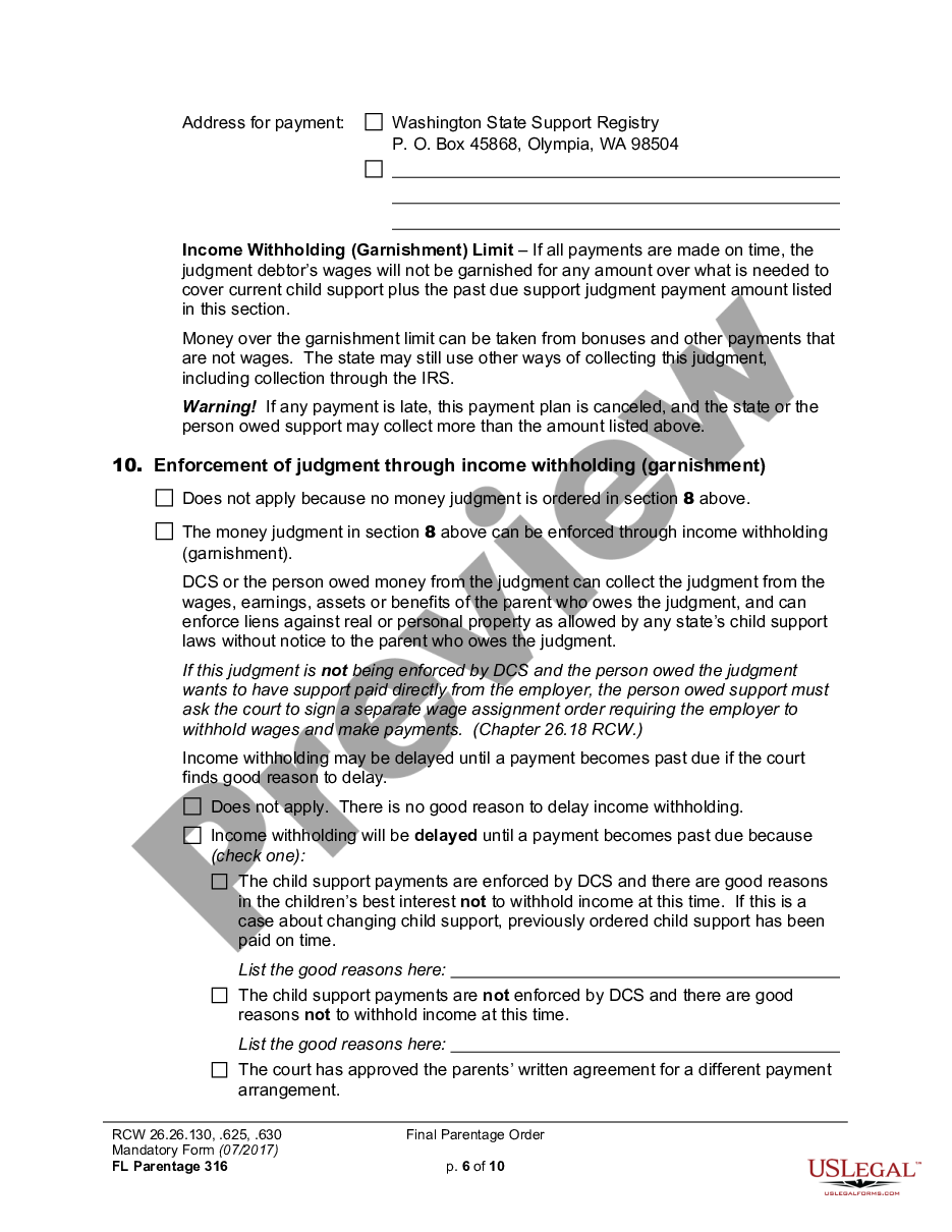page 5 WPF PS 04.0200 - Judgment and Order Determining Parentage and Granting Additional Relief - JDOEP preview