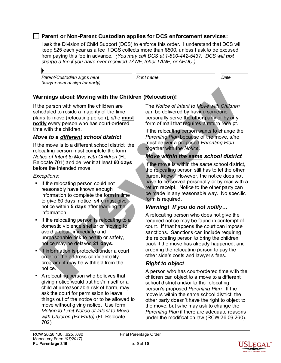 page 8 WPF PS 04.0200 - Judgment and Order Determining Parentage and Granting Additional Relief - JDOEP preview