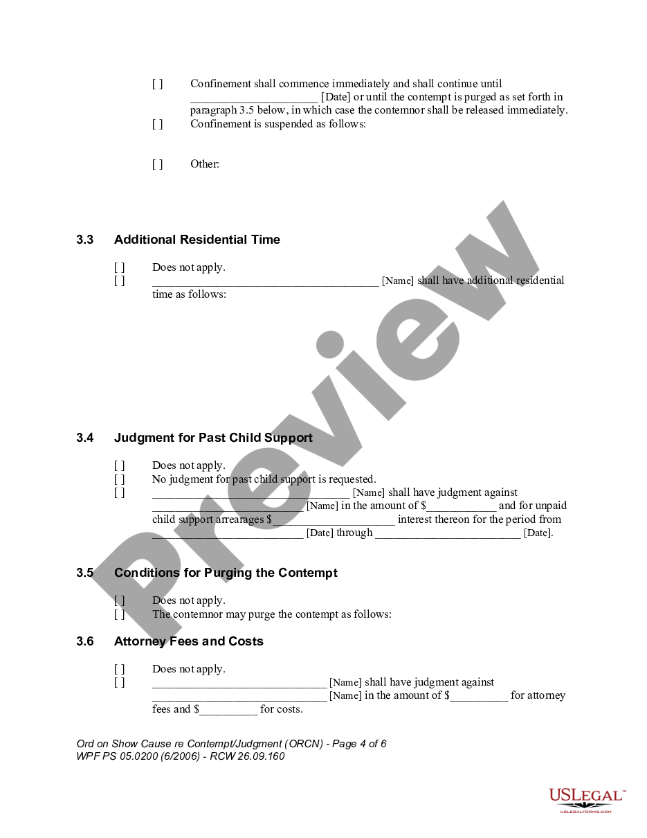 page 3 WPF PS 05.0200 - Order on Show Cause regarding Contempt - Judgment - ORCN preview