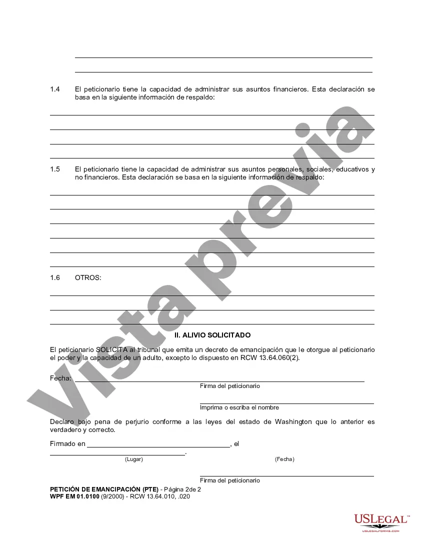 Preview WPF EM 01.0100 - Petición de Emancipación - PTE