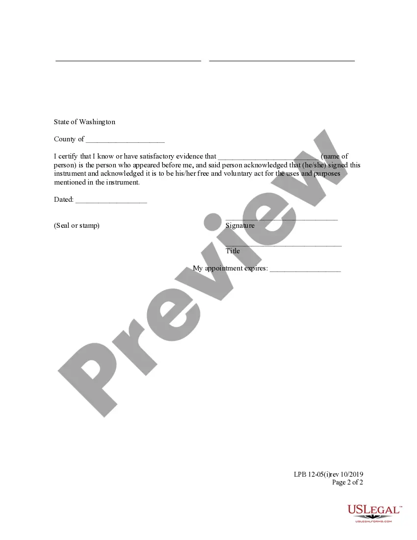 Preview Quitclaim Deed - with individual acknowledgment