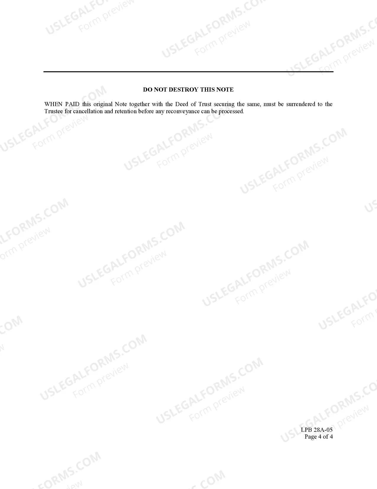 Preview Promissory Note