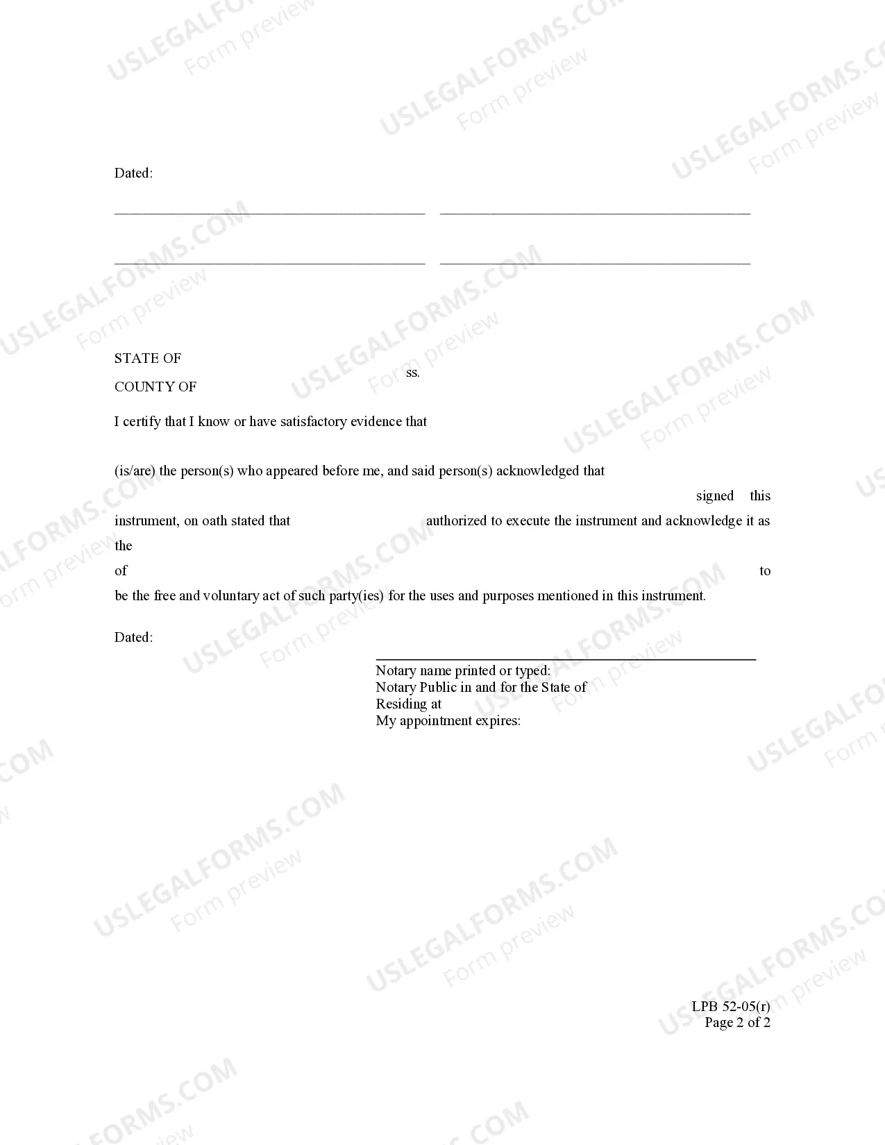 Preview Partial Release of Mortgage - with representative acknowledgment