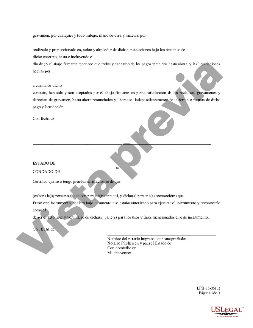 Preview Renuncia parcial de gravamen - con reconocimientos individuales y representativos