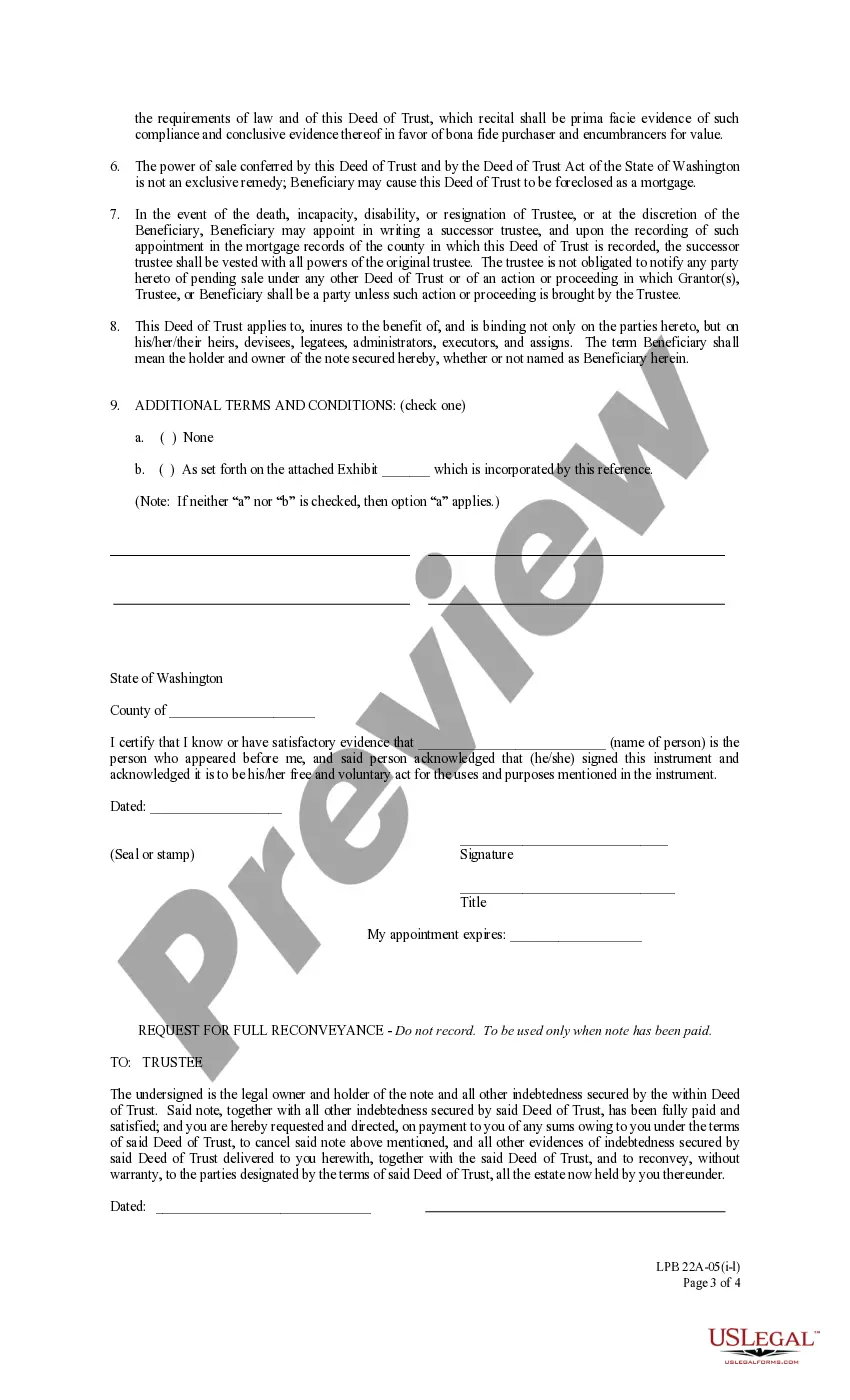 Get Deed of Trust - Amended Long Form - with individual acknowledgment Preview Deed of Trust - Amended Long Form - with individual acknowledgment