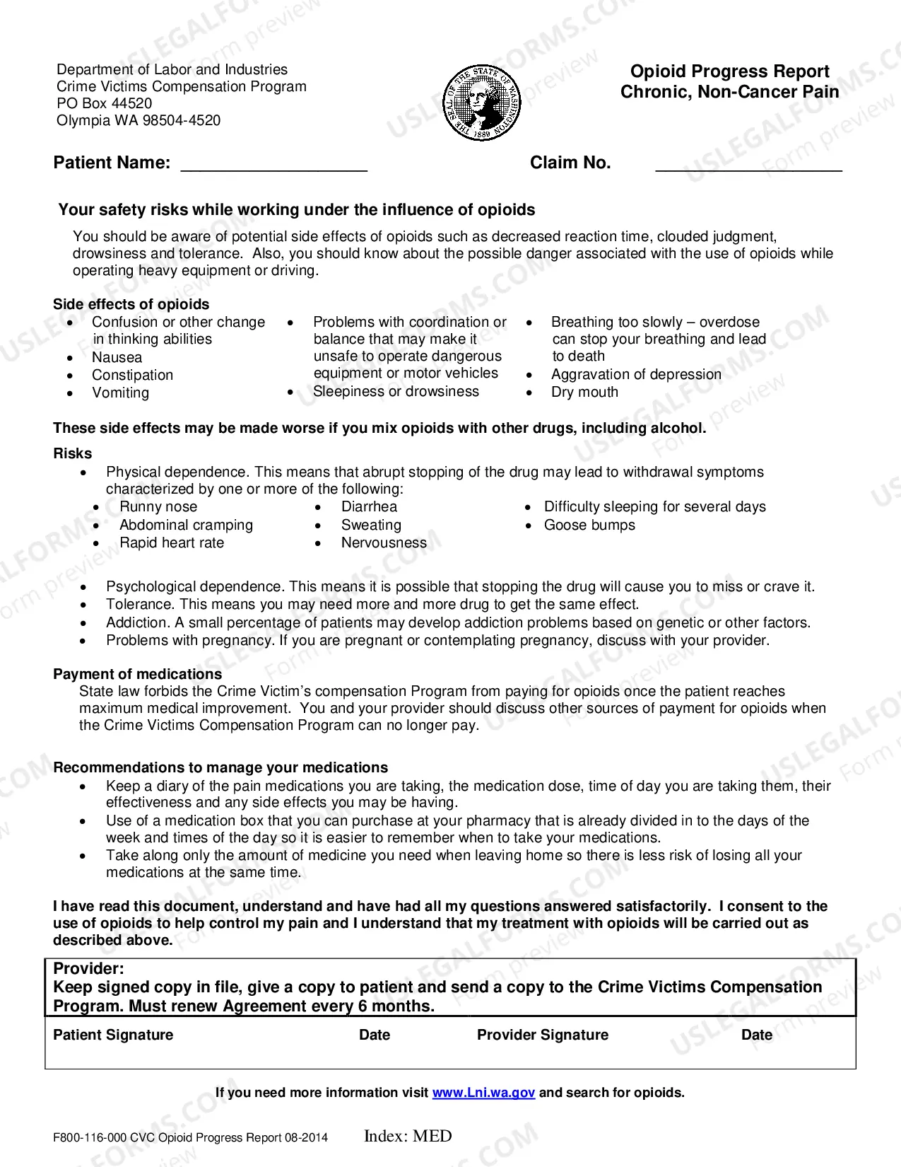 Preview Opioid Progress Report