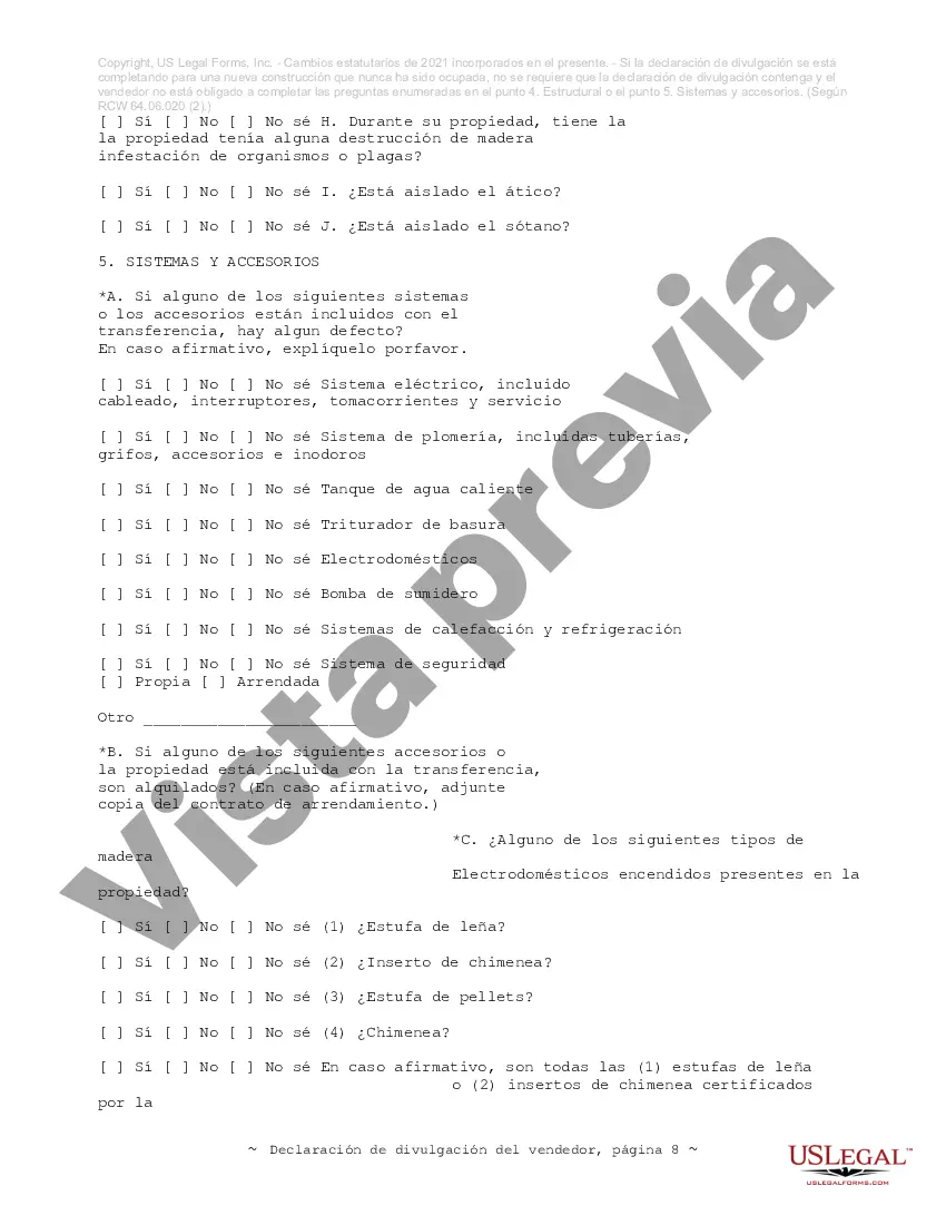 Preview Declaración de Divulgación de Ventas de Bienes Raíces Residenciales