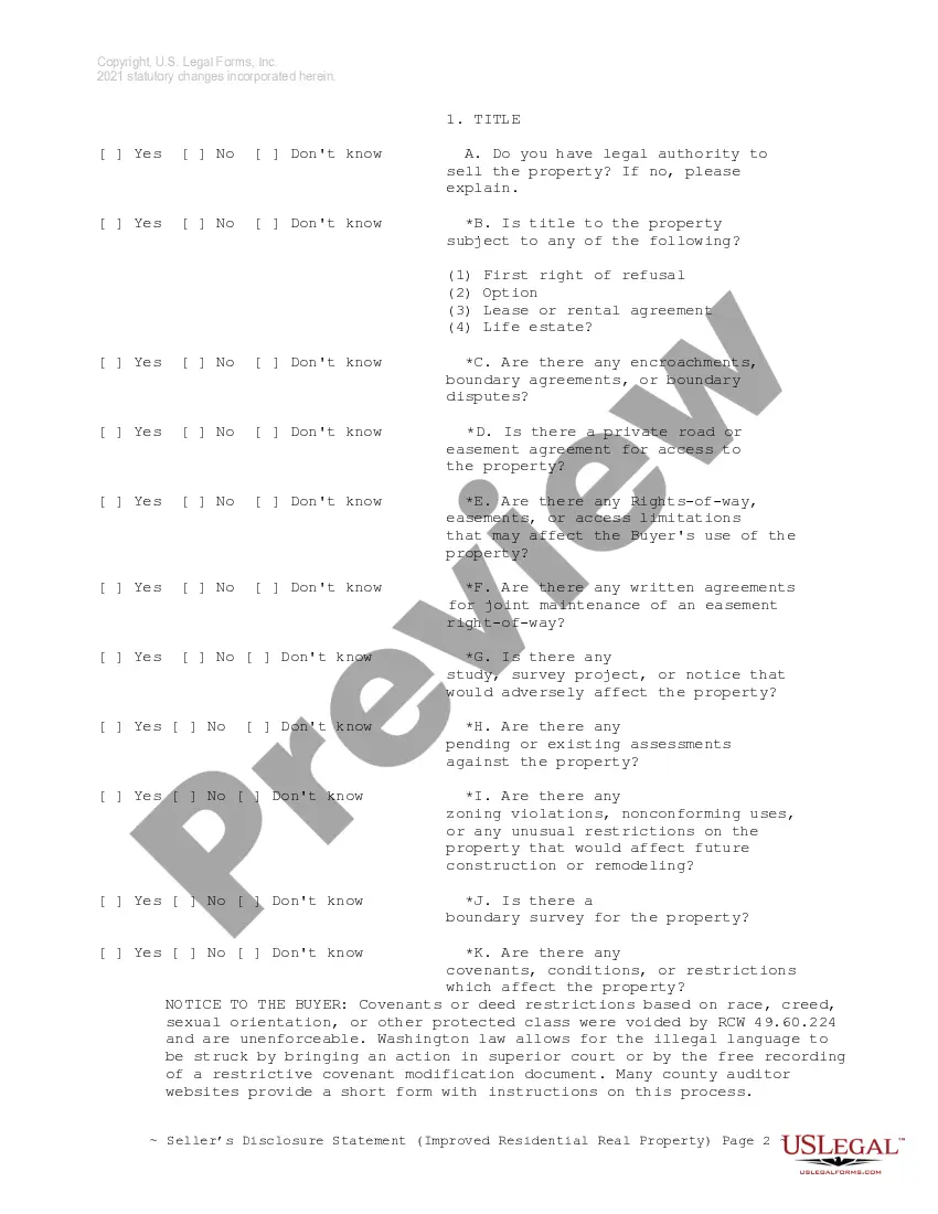 Get Residential Real Estate Sales Disclosure Statement Preview Residential Real Estate Sales Disclosure Statement