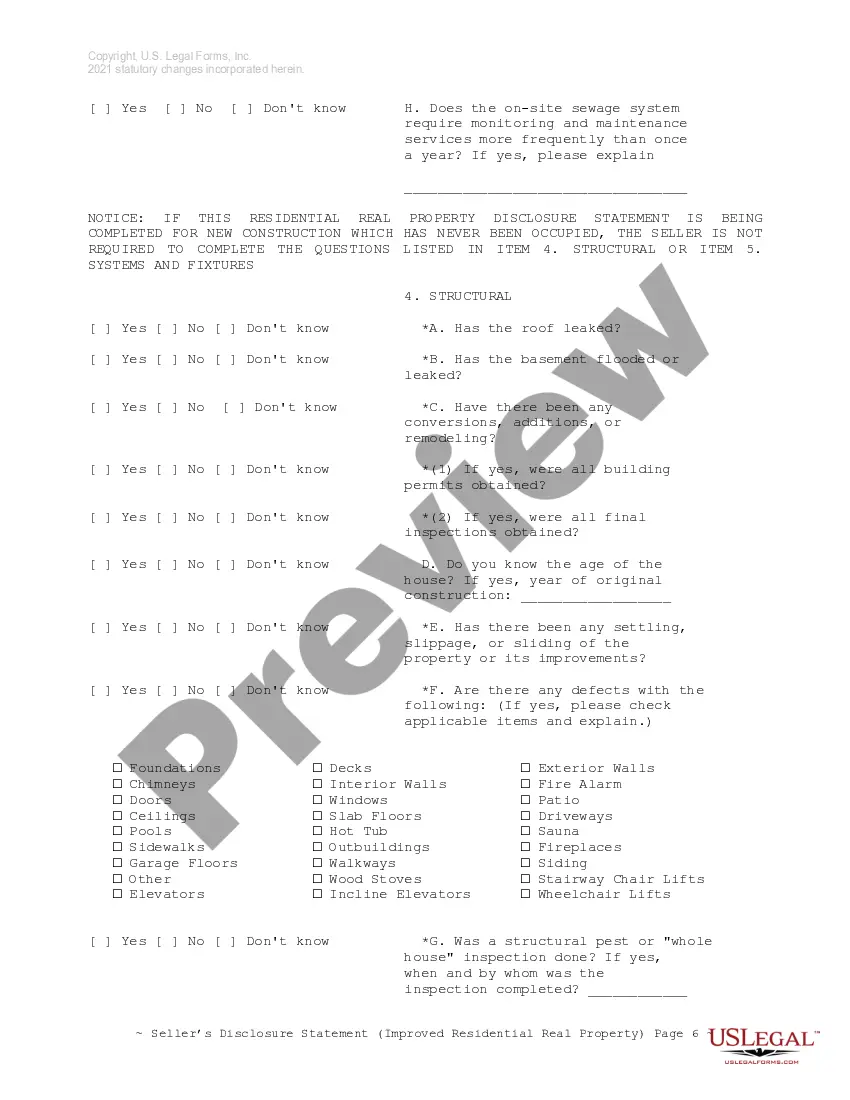 Get Residential Real Estate Sales Disclosure Statement Preview Residential Real Estate Sales Disclosure Statement