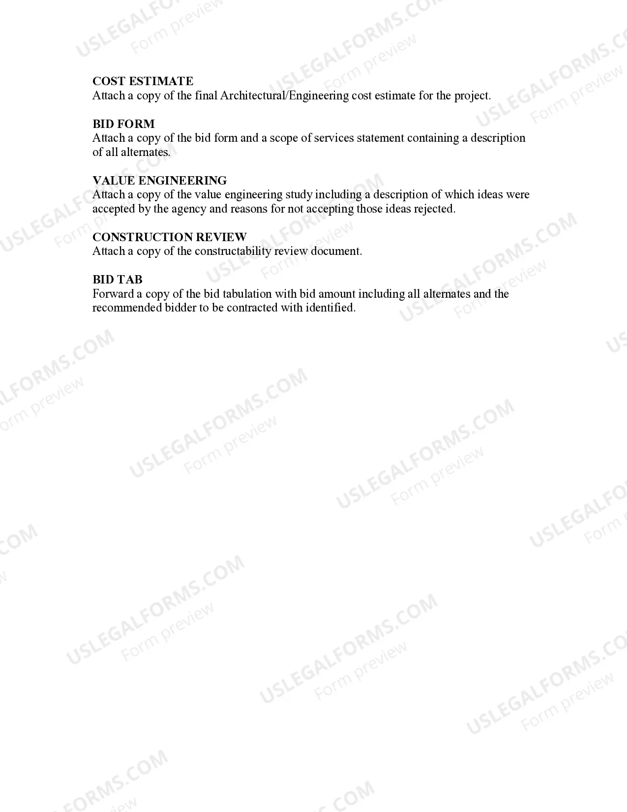 Preview Request for Construction Allotment