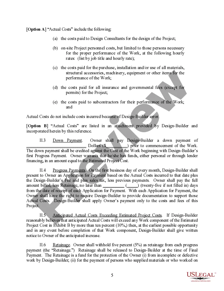 Get Cost Plus Residential Design-Build Contract Preview Cost Plus Residential Design-Build Contract