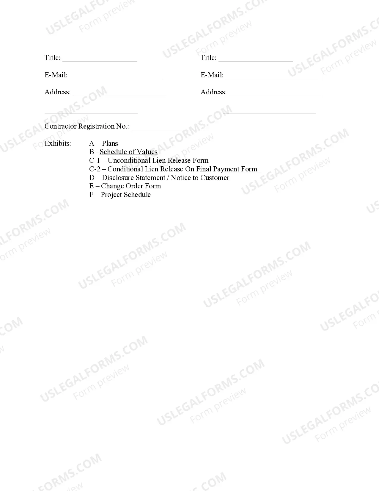 Preview Residential Construction Contract - Lump Sum