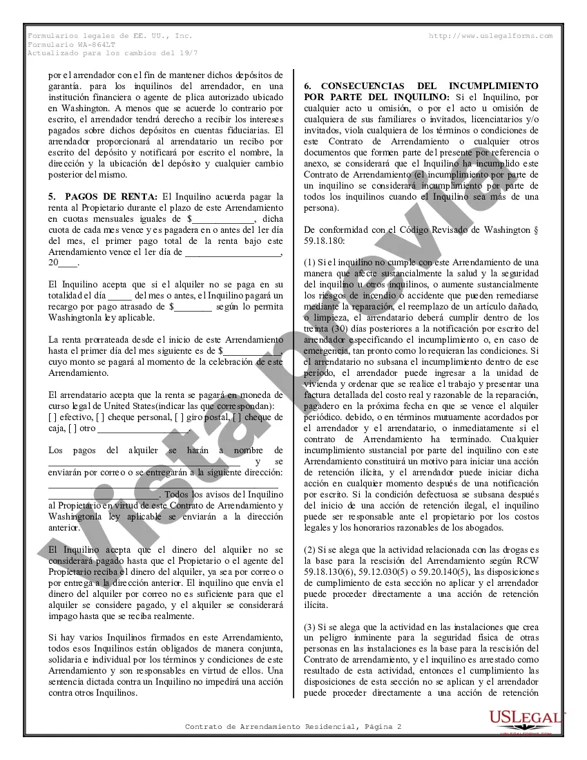 Preview Contrato de arrendamiento de alquiler residencial