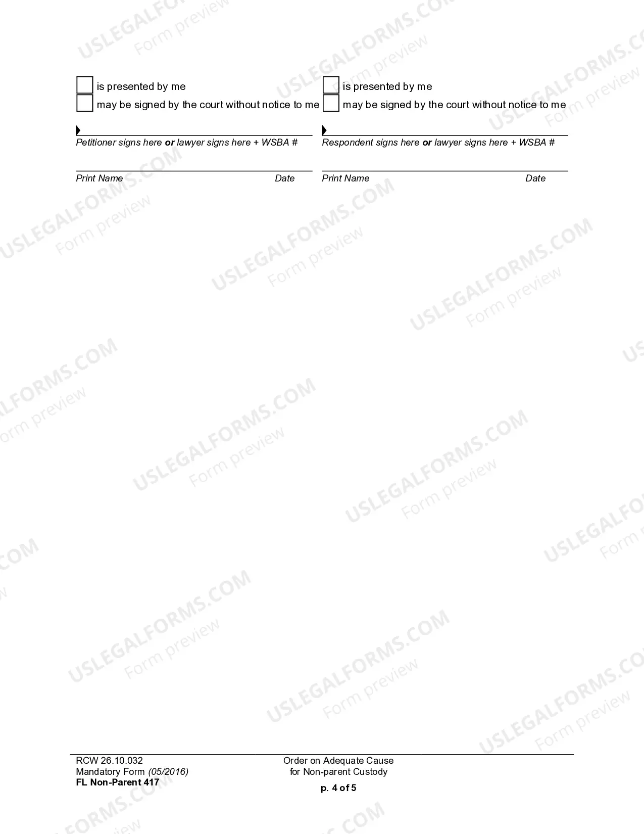Preview WPF CU 02.0400 - Order regarding Adequate Cause
