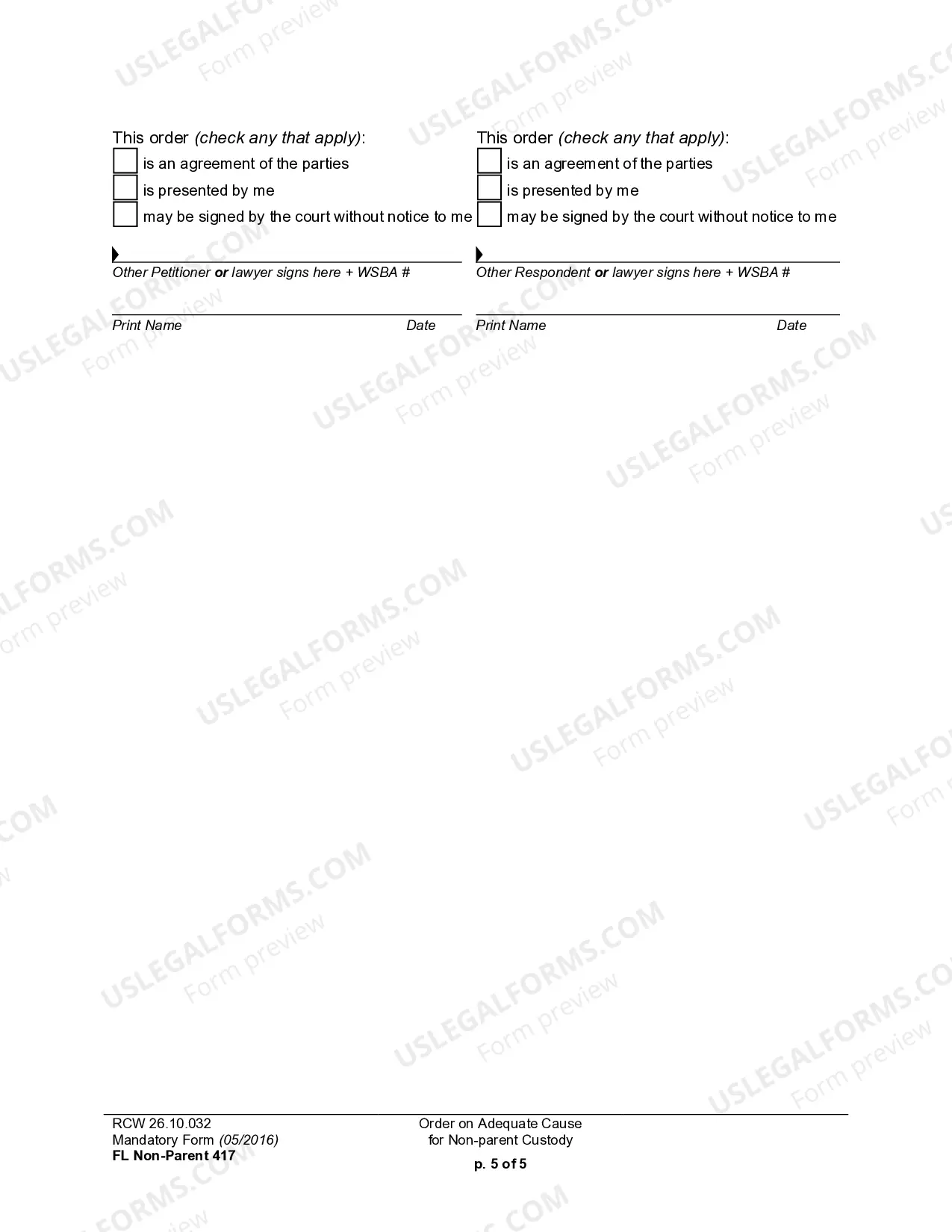 Preview WPF CU 02.0400 - Order regarding Adequate Cause