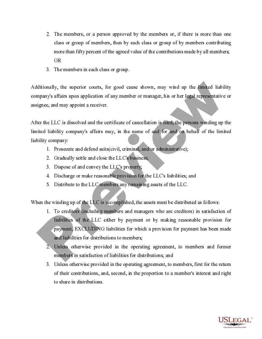 Get Washington Dissolution Package to Dissolve Limited Liability Company LLC Preview Washington Dissolution Package to Dissolve Limited Liability Company LLC