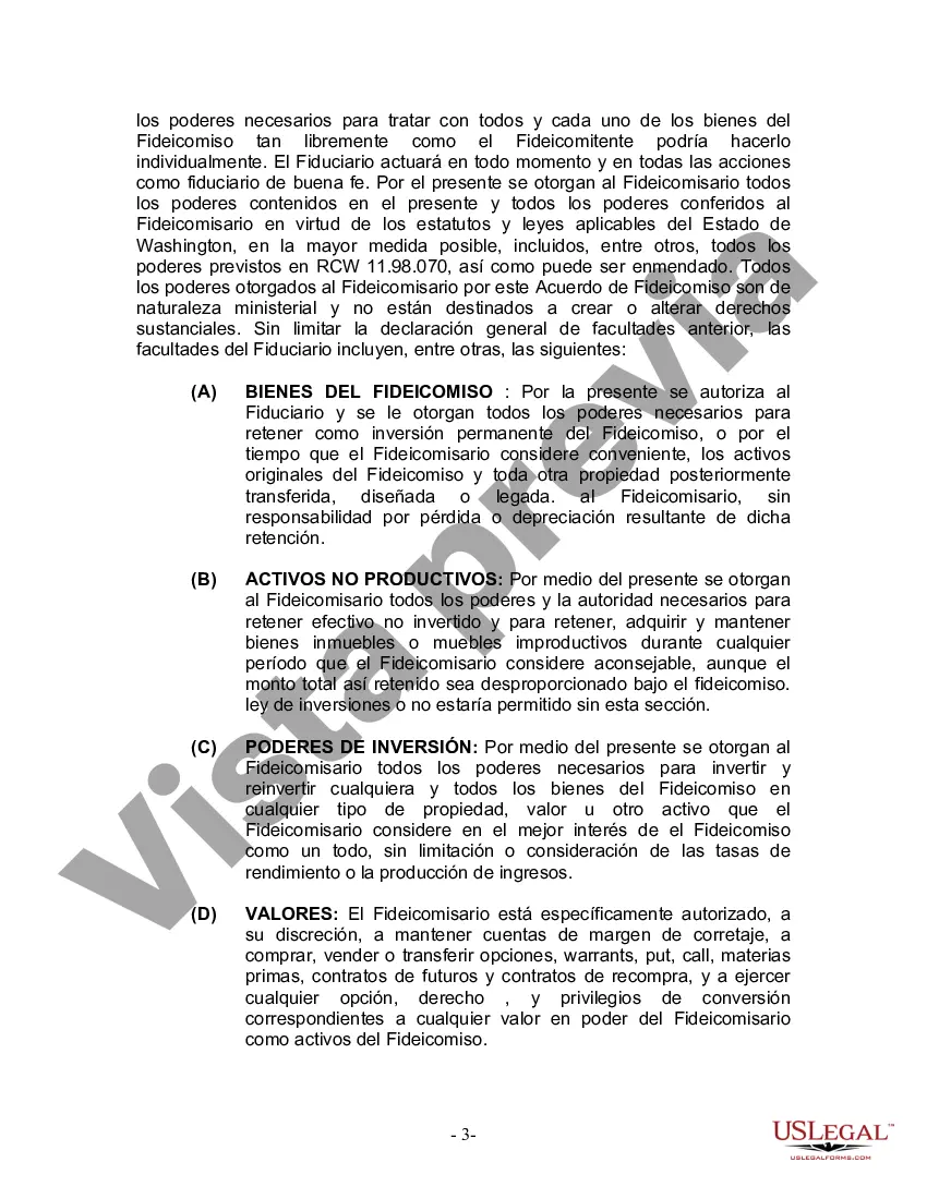 Preview Fideicomiso en vida para esposo y esposa con un hijo