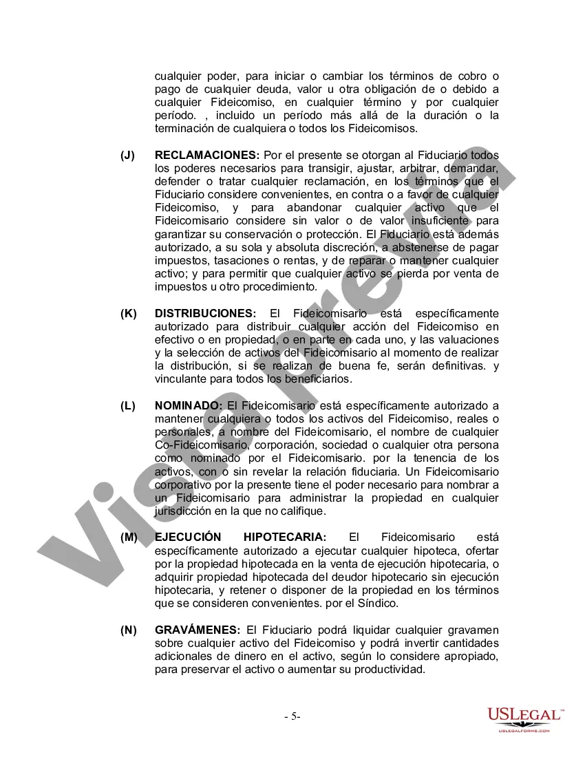 Preview Fideicomiso en vida para esposo y esposa con un hijo