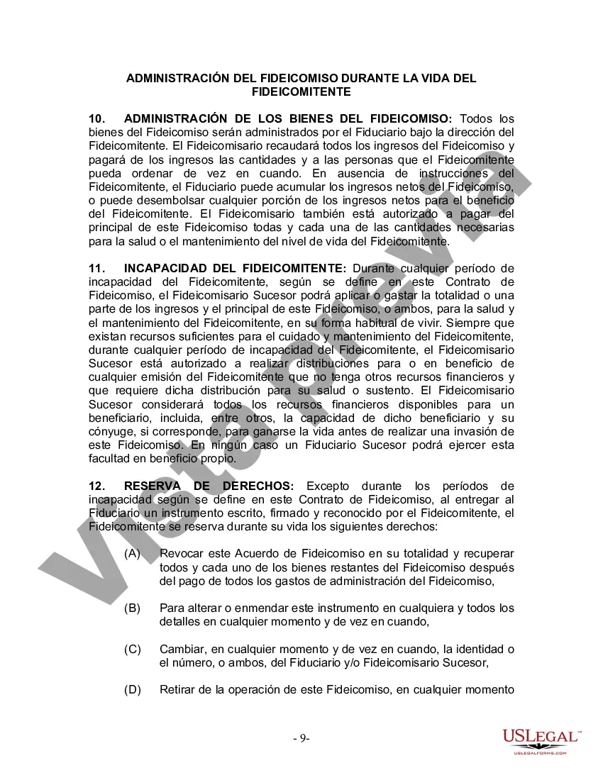 Preview Fideicomiso en vida para esposo y esposa con hijos menores o adultos