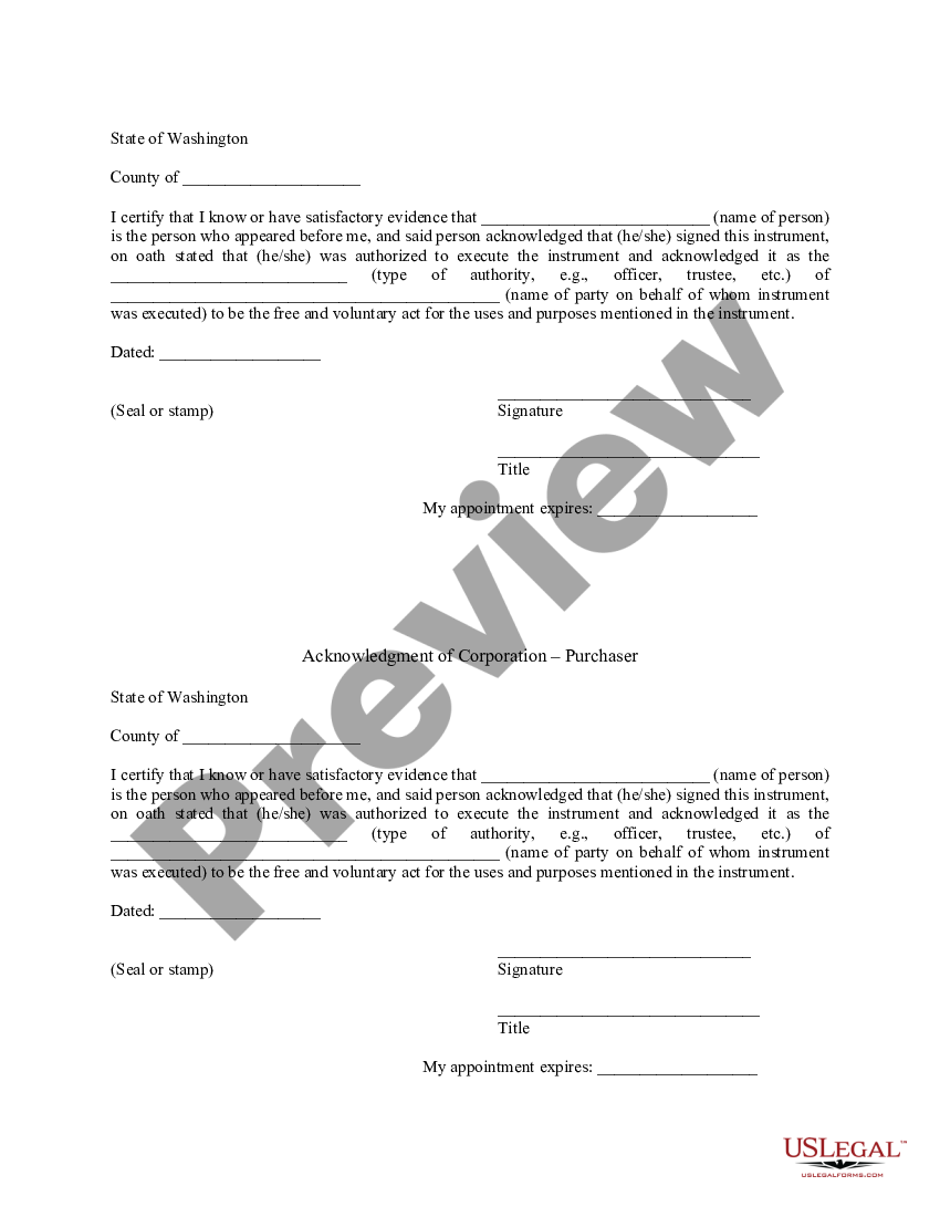 Washington Assumption Agreement of Deed of Trust and Release of ...