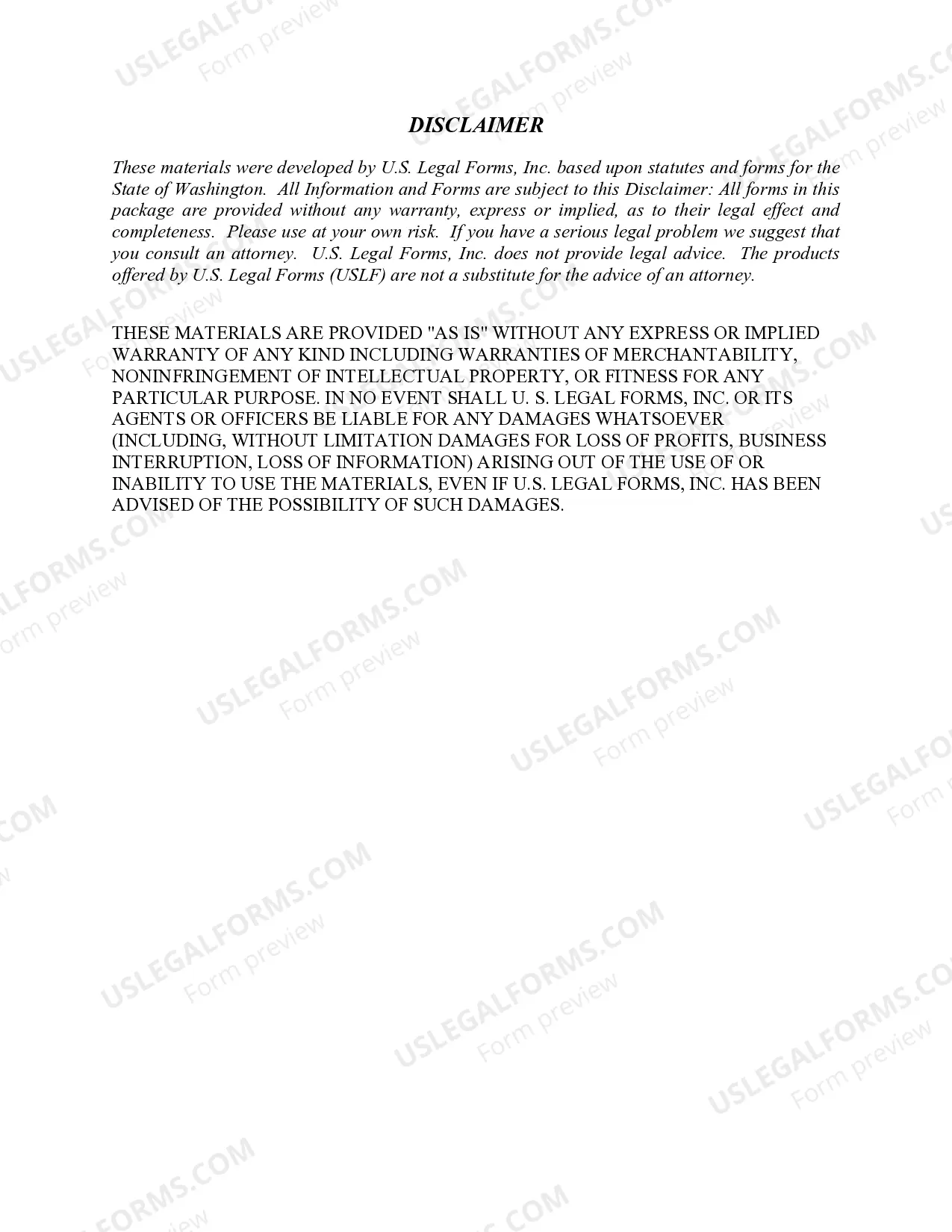 Preview Washington Foreign Judgment Enrollment